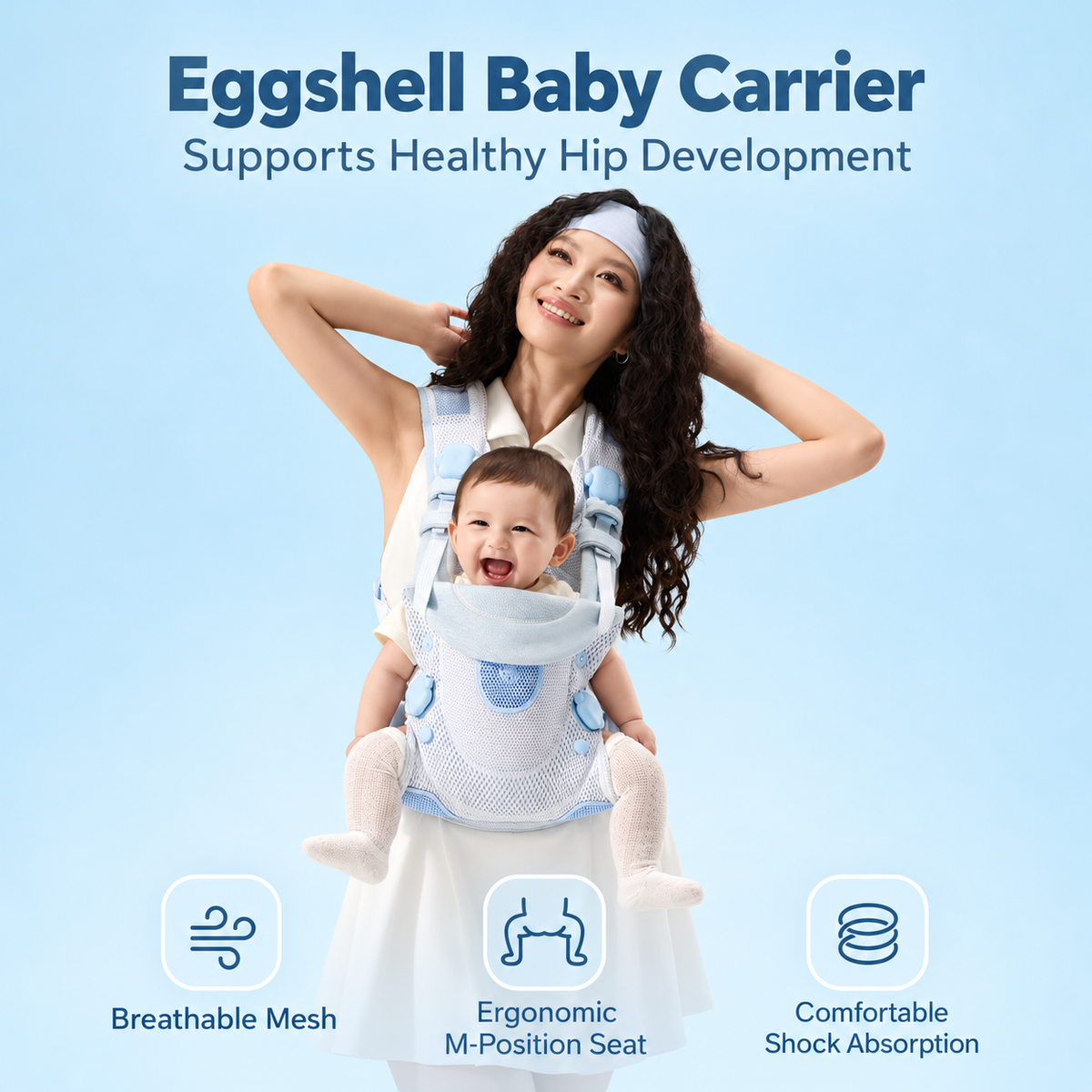 Bvya Eggshell Baby Carrier - Bvya